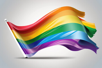 Rainbow Flag (AI Generated) - obrazy, fototapety, plakaty