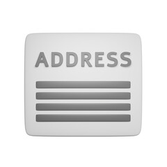 Sheet of paper for Address