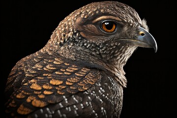 portrait of brown nighthawk