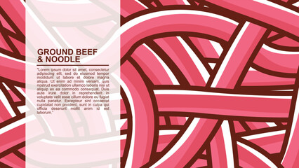 A pink and white cover for a beef cord.