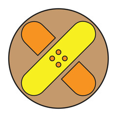 Bandage, aid, medical icon