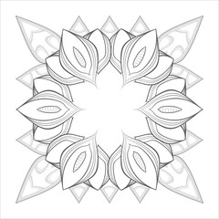 Perfect coloring book of pleasing doodle flowers for holidays at home