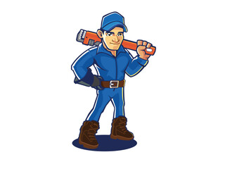 Plumbing logo template pack, with retro or vintage style, easy to customize