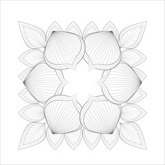 Perfect coloring book of pleasing doodle flowers for holidays at home
