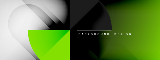 Fototapeta premium Abstract vector background. Shadow lines and lights with round elements and circles composition. Vector Illustration For Wallpaper, Banner, Background, Card, Book Illustration, landing page