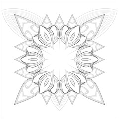 Perfect coloring book of pleasing doodle flowers for holidays at home