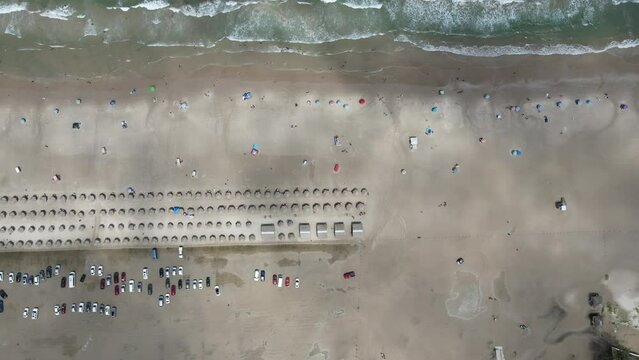 Aerial dron view from Tampico beach.