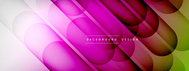 Abstract background - geometric composition created with lights and shadows. Technology or business digital template