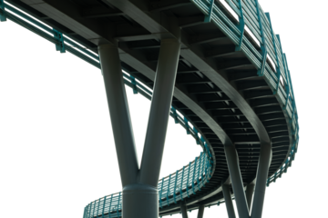 sky walk way isolated on transparent background