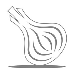 Garlic icon logo design