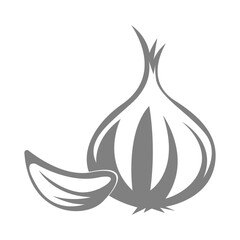 Garlic icon logo design