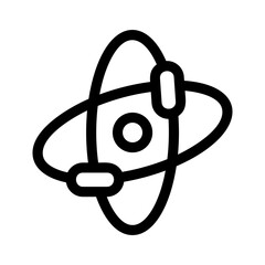 Obraz na płótnie Canvas atom icon or logo isolated sign symbol vector illustration - high quality black style vector icons 