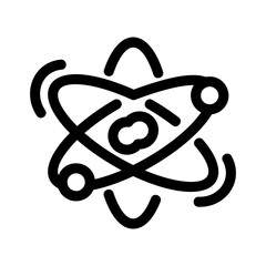 atom icon or logo isolated sign symbol vector illustration - high quality black style vector icons
