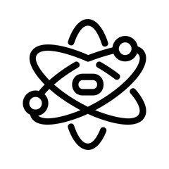 atom icon or logo isolated sign symbol vector illustration - high quality black style vector icons
