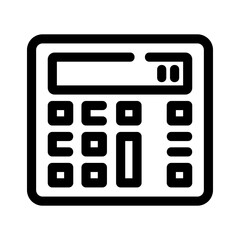 calculator icon or logo isolated sign symbol vector illustration - high quality black style vector icons
