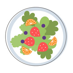 vegetable salad plate