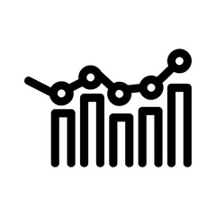 chart icon or logo isolated sign symbol vector illustration - high quality black style vector icons

