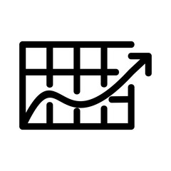 chart icon or logo isolated sign symbol vector illustration - high quality black style vector icons
