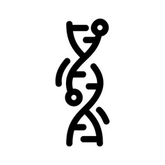 dna spiral icon or logo isolated sign symbol vector illustration - high quality black style vector icons
