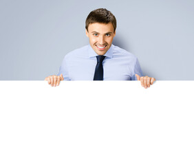 Portrait image of business man professional bank manager in confident cloth. Businessman stand...