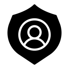 user protection glyph icon