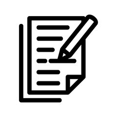 essay icon or logo isolated sign symbol vector illustration - high quality black style vector icons
