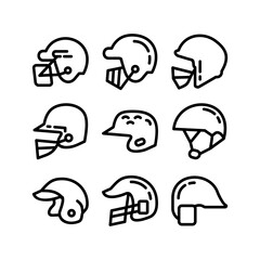 helmet icon or logo isolated sign symbol vector illustration - high quality black style vector icons
