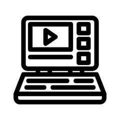 laptop icon or logo isolated sign symbol vector illustration - high quality black style vector icons
