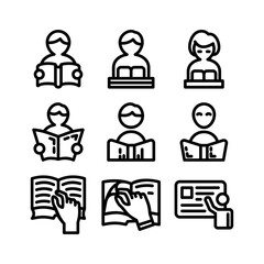 learning icon or logo isolated sign symbol vector illustration - high quality black style vector icons
