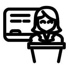 lecture icon or logo isolated sign symbol vector illustration - high quality black style vector icons
