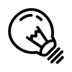light bulb icon or logo isolated sign symbol vector illustration - high quality black style vector icons
