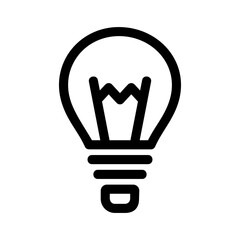 light bulb icon or logo isolated sign symbol vector illustration - high quality black style vector icons
