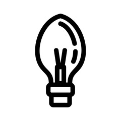 light bulb icon or logo isolated sign symbol vector illustration - high quality black style vector icons

