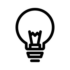 light bulb icon or logo isolated sign symbol vector illustration - high quality black style vector icons
