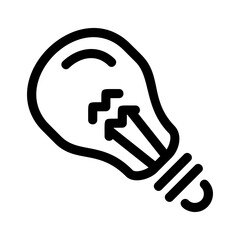 light bulb icon or logo isolated sign symbol vector illustration - high quality black style vector icons
