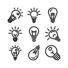 light bulb icon or logo isolated sign symbol vector illustration - high quality black style vector icons
