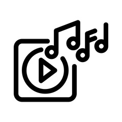 music icon or logo isolated sign symbol vector illustration - high quality black style vector icons
