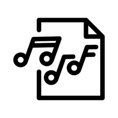 music icon or logo isolated sign symbol vector illustration - high quality black style vector icons
