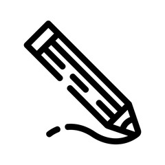 Obraz premium pencil icon or logo isolated sign symbol vector illustration - high quality black style vector icons 