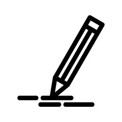 pencil icon or logo isolated sign symbol vector illustration - high quality black style vector icons
