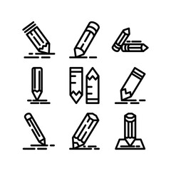 pencil icon or logo isolated sign symbol vector illustration - high quality black style vector icons
