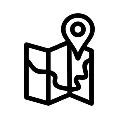 pin icon or logo isolated sign symbol vector illustration - high quality black style vector icons
