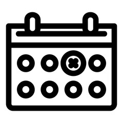 schedule icon or logo isolated sign symbol vector illustration - high quality black style vector icons
