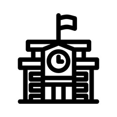 school icon or logo isolated sign symbol vector illustration - high quality black style vector icons
