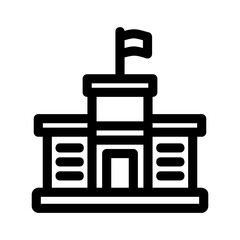 school icon or logo isolated sign symbol vector illustration - high quality black style vector icons
