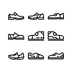shoes icon or logo isolated sign symbol vector illustration - high quality black style vector icons
