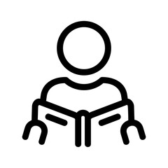 student icon or logo isolated sign symbol vector illustration - high quality black style vector icons
