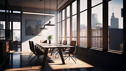 Modern Business, Professional Meetings with Inspiring Cityscape Backdrops