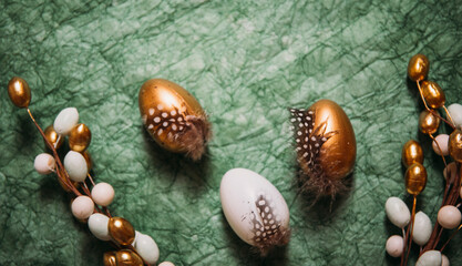 eggs on a wooden background