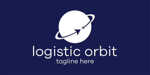 orbit and logistic illustration logo icon vector © Mas_W
